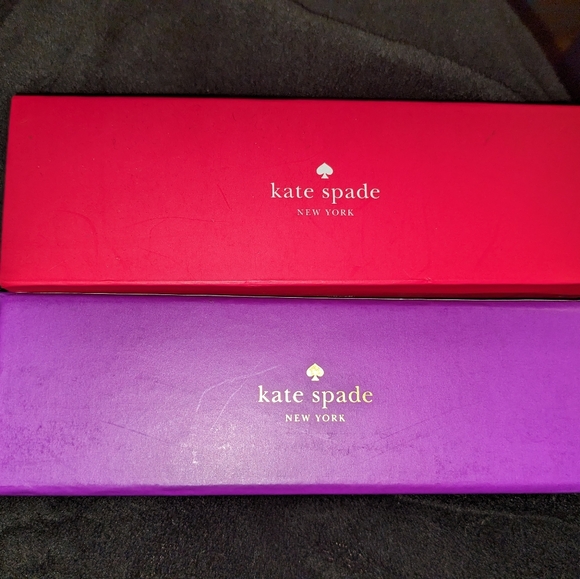 Last Min Gift! Kate Spade Thoughts on her Sleeve Ball Point Pen Pink & Purple w - Picture 8 of 9